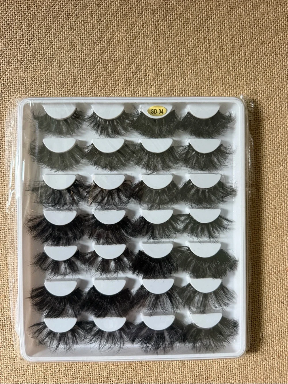 False Eyelash Set - 14 Pairs Dramatic Black Lashes